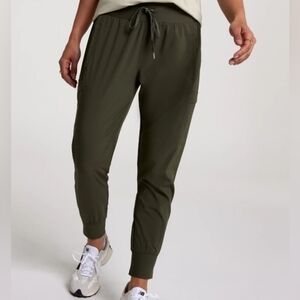 CALIA Women’s TrueLight Cargo Joggers Deep Green XS WAX12189FFS New Mid Rise